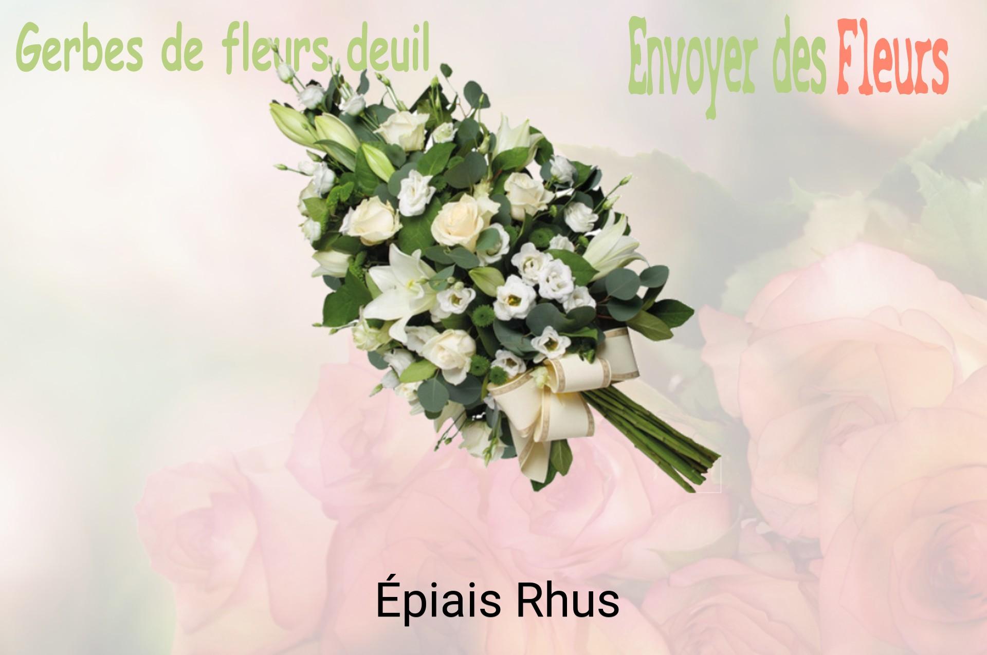 Gerbe de fleurs de deuil livrée à Épiais-Rhus